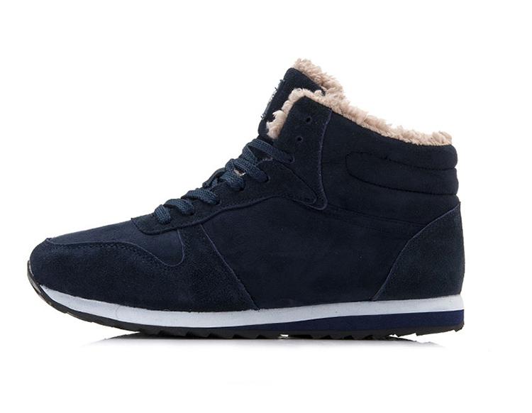 Unisex Winter Warm Ankle Boots Men Women Slip on Comfortable Flat Heel Plush Fluffy Fur Snow Boots Light Weight Round Toe Short Boots Outdoor Sneakers
