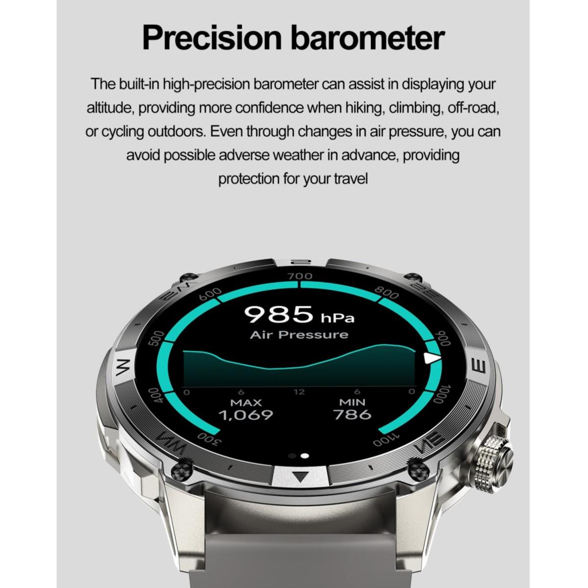 Rainbuvvy HK08 Android Smartwatch 1.43inch AMOLED Full Screen Touch 466x466 BT5.3 — фото 12