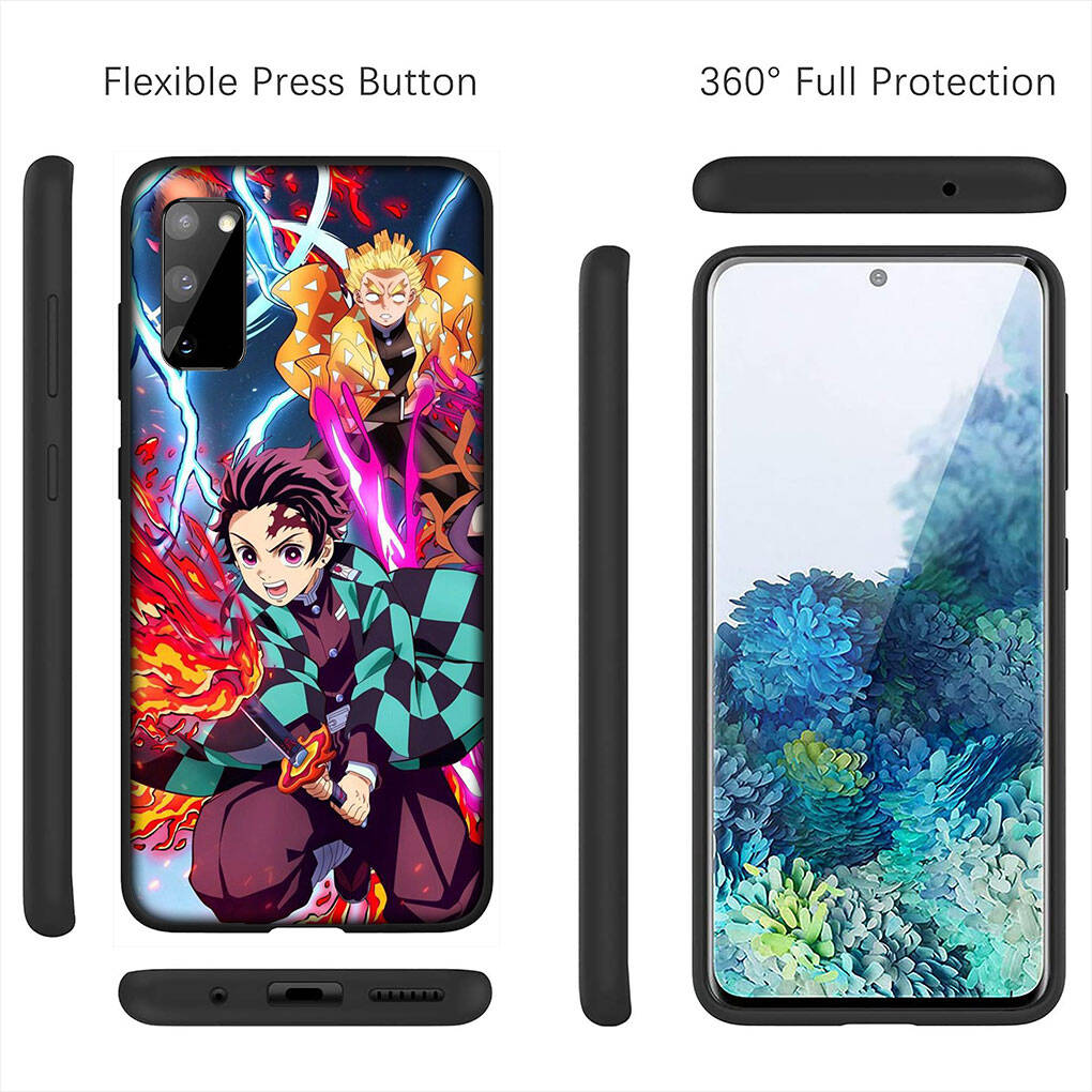 Pro Samsung Galaxy S25 S24 S23 S22 Ultra FE Plus A17 A37 A57 A56 A55 A06 A16 A15 A36 A26 A35 A05 A25 A54 A34 Pouzdro Muichiro Tokito Demon Slayer Tanjiro