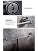 Wall-Mounted 304 Stainless Steel Bathroom Towel Rack and Storage Shelf