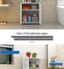 Multi-Layer Floor-Standing Bathroom Shelf and Side Storage Cabinet