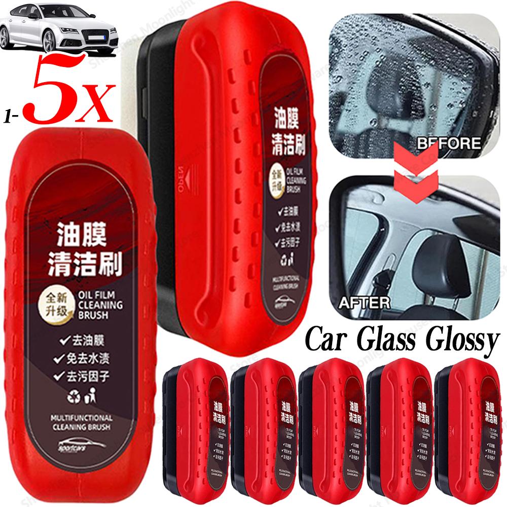 Neuer Verkaufsartikel Auto Glas Ölfilm Reinigungsbürste Ölentfernung Fleckenentfernung Regendicht Antibeschlag Rückspiegelreiniger Schwammtuch