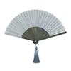Nishikawa Shouroku Shoten Folding with Fan Gray Fan, Summer, Case, Two-Color, Women's, byCOLOR, Craft,
