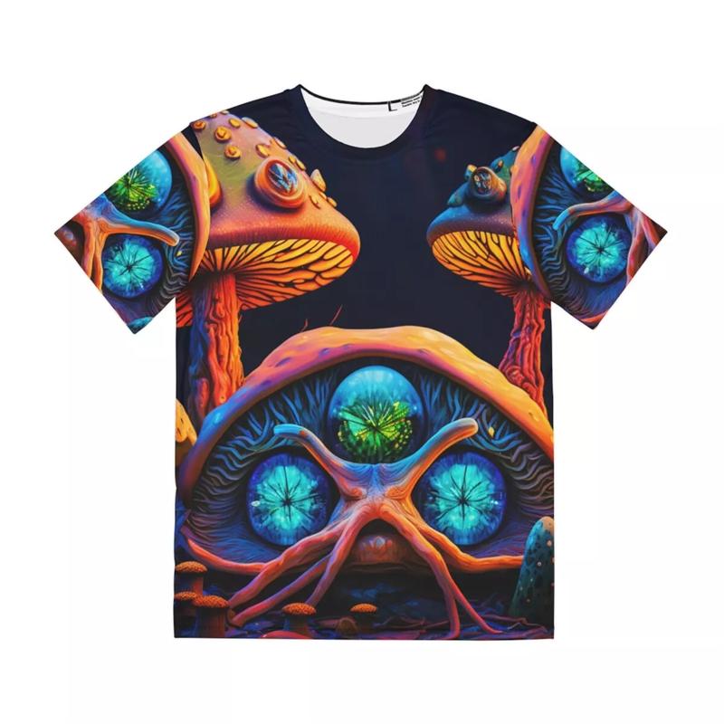 2024 Mushroom T Shirt For Mens Graphic Print Short Sleeve Tops 3D Casual Street Man's T-shirt Oversized Tee Shirt Men Clothing