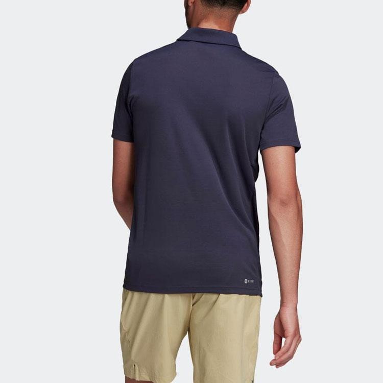 New Adidas Polo Shirt Men's Marine Blue HC2717