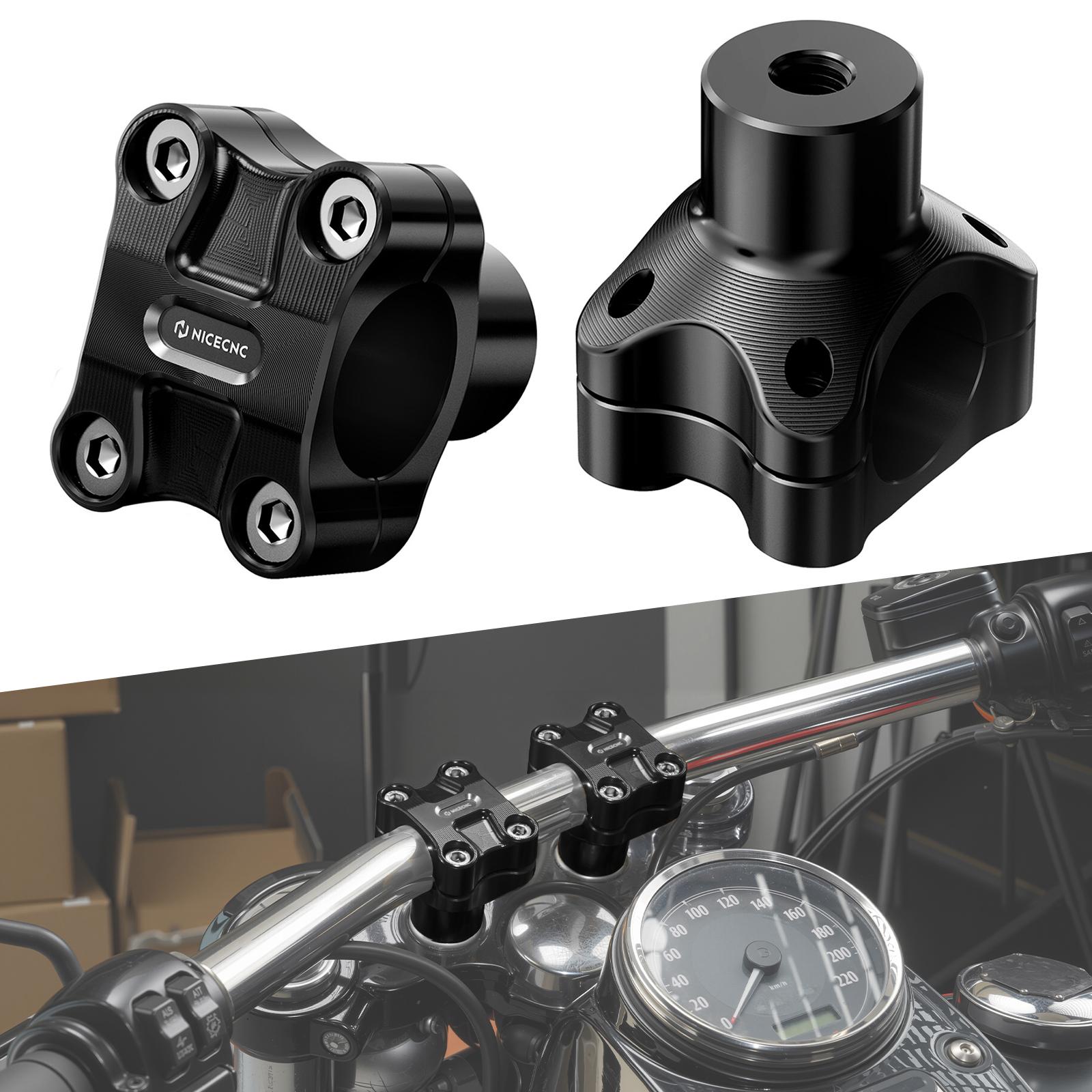 Motorcycle 2  Rise Handlebar Risers for Harley Dyna Fat Bob FXDF Low Rider FXDL Street Bob FXDB Wide Glide FXDWG Super Glide FXD