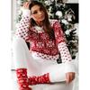 Women's Christmas Snowflake Long Sleeve Knit Sweater, 2025 Autumn/Winter Collection - European and American Style