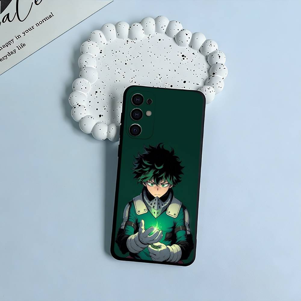 Shonen Anime-My -H-Hero -Academia Soft Silicone Case for Samsung S25, S24, S21, S22, S23, S30, Ultra, S20, Plus, FE, Lite-Black