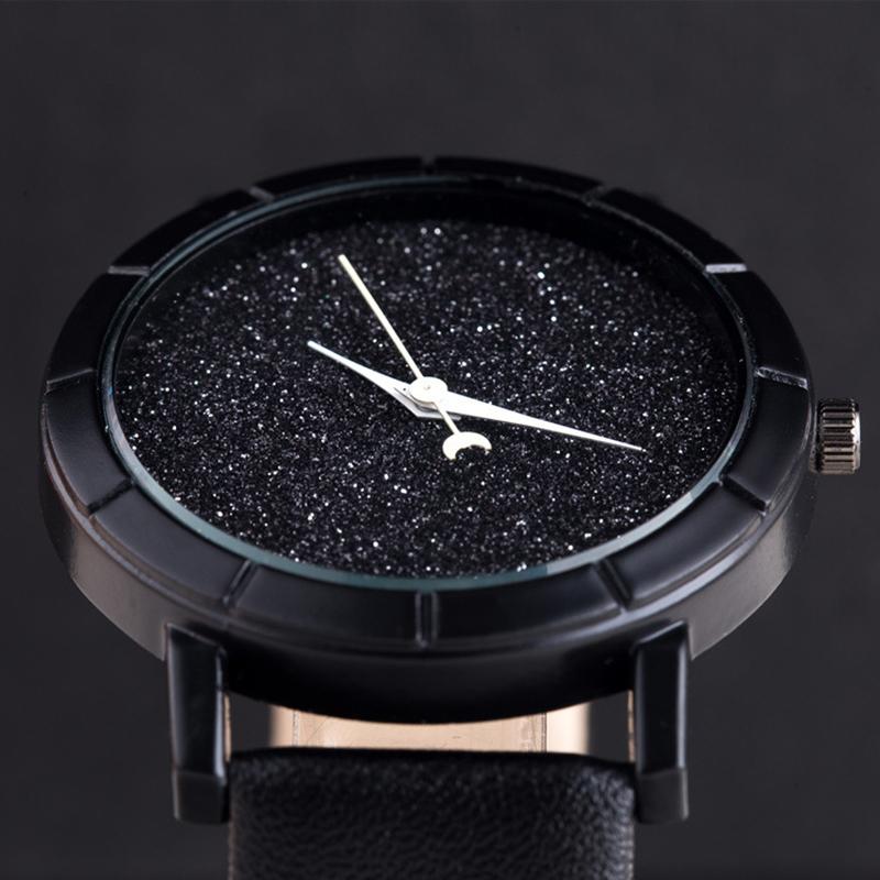 CQ205 Fashion Trendy Men Watch Starry Sky Simple Student Watch Couple Skin Strap Women Watch Casual Clock Gift Watches for Man