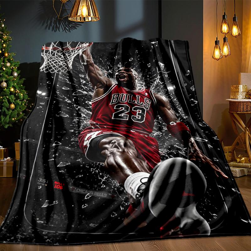 Michael Basketball Artwork Blanket Lightweight Ideal Bedding Blanket Perfect for Travel, Camping, Living Rooms, Offices, Sofas, Fan Christmas Gift