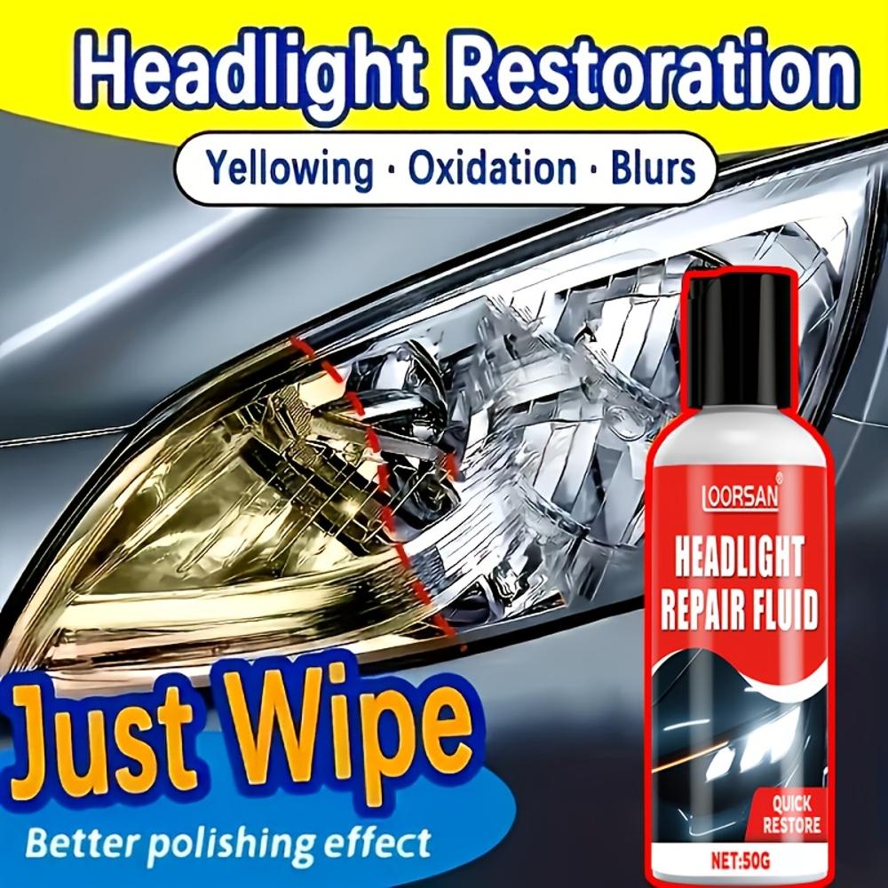 High-efficiency Car Headlight Repair Kit, Car Headlight Repair and Renewal Paste - Oxidized Blurred Headlight, Clear Application
