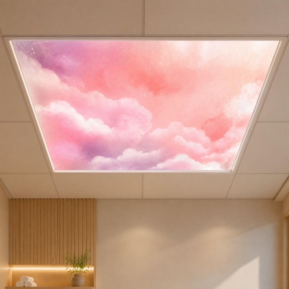 Eye-Protective Ceiling Light Cover Polyester Fabric Light-Blocking Lampshade Office
