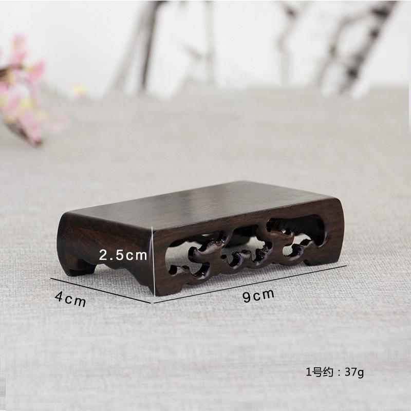 Vintage Wooden Tea Tray Rectangle Teapot Vase Display Stand Bonsai Statues Stone Pedestal Display Pedestal Flowerpot Home Decor