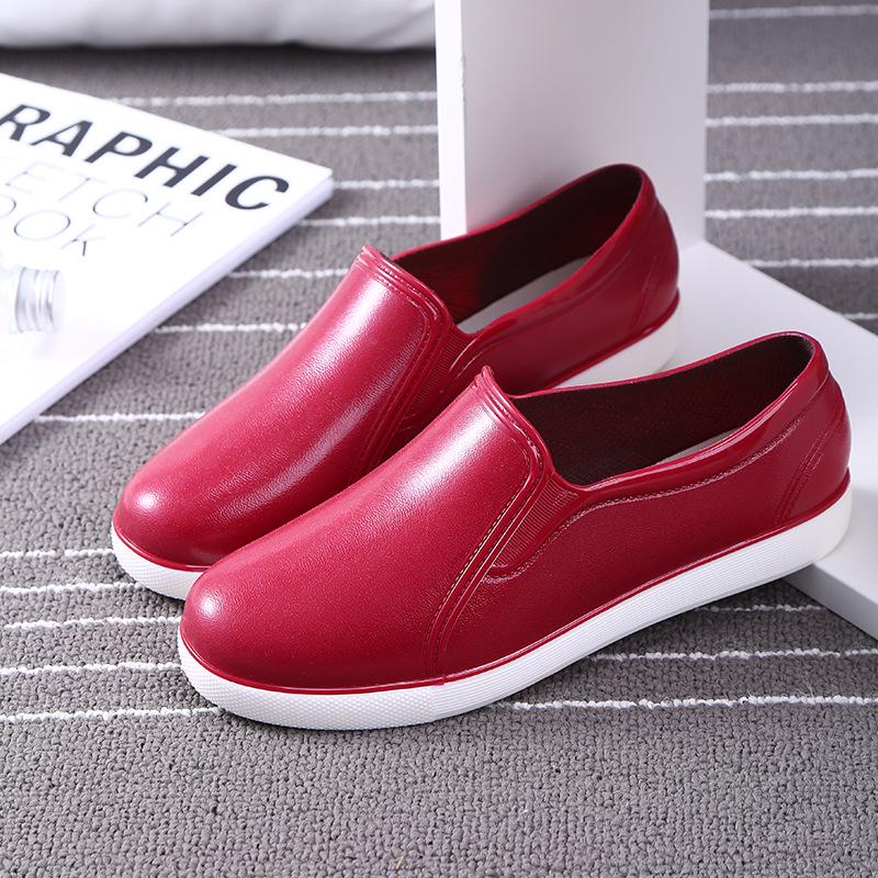 Women's Waterproof Casual Rubber Shoes - Short, Non-Slip, Wear-Resistant for Spring/Autumn