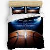 Basketball Silhouette Sports Bedding Set 3pcs Duvet Cover Pillowcase Boys Adult Quilt Cover Double Bed Set Home Textile