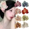 Cloth Butterfly Flower Hair Clip Butterfly Orchid Girl Hair Clip Orchid Flower Hairpin  Party