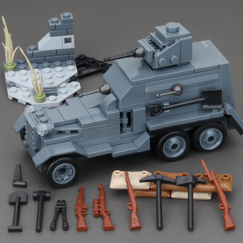 WWII Military Japanese Army 89 92 Track Battle Tank Heavy Armored Vehicle Truck Weapons Building Blocks Bricks Model Toys Gift