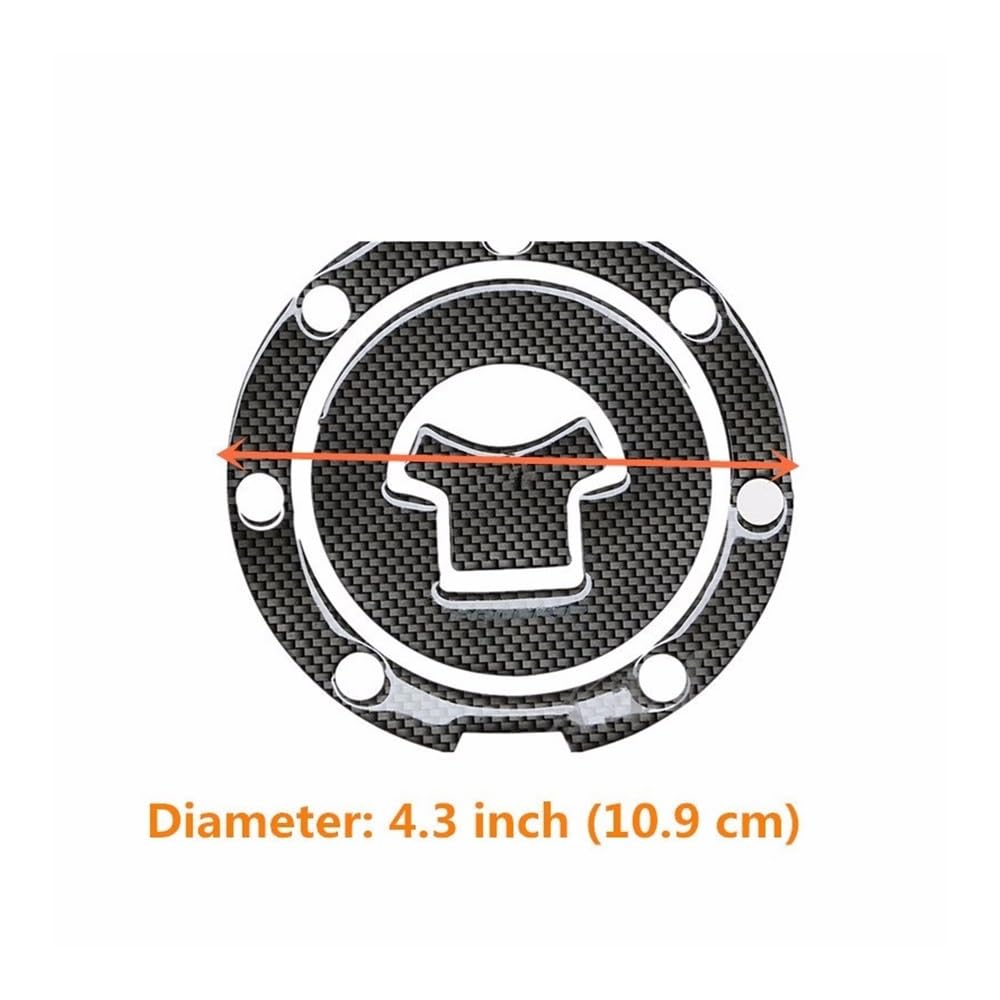 Tank Sticker Carbon Fiber Motorcycle Diesel Cap Cover Decal Tank Pad Protector Sticker For