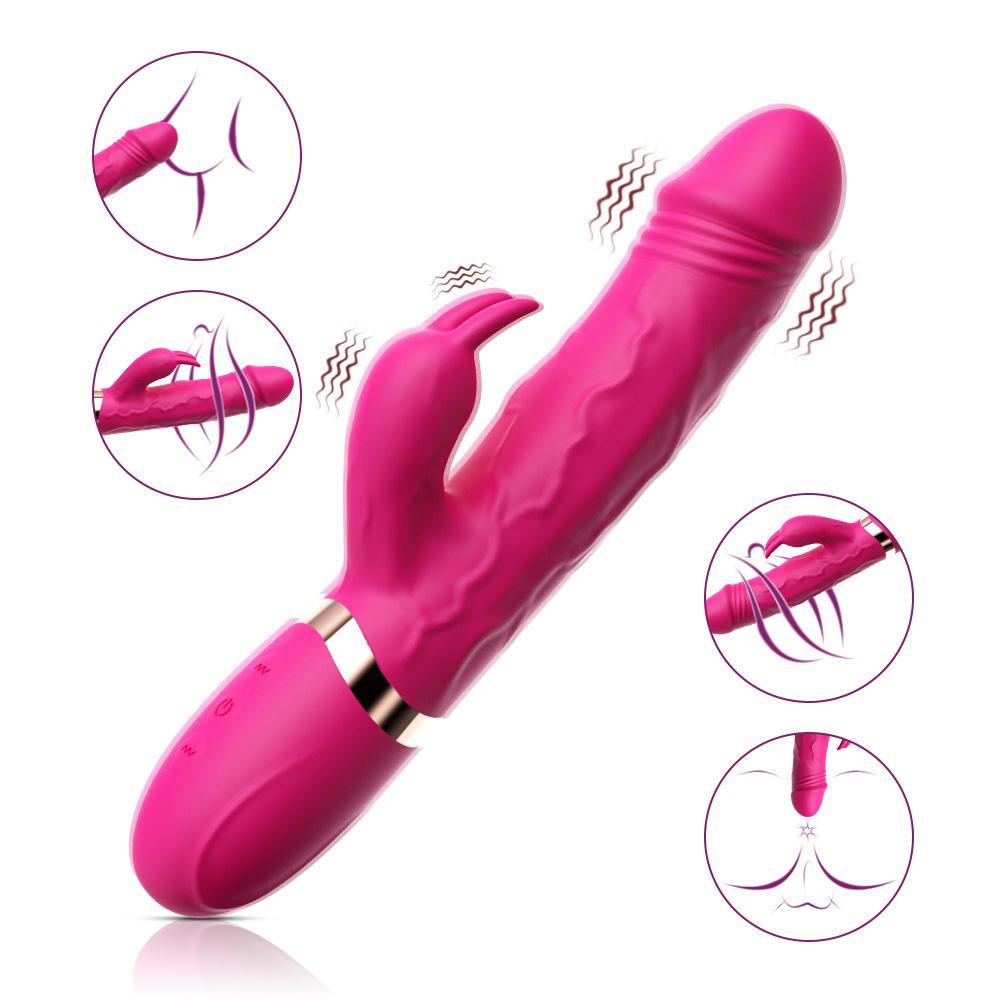 G-Spot Dildo Rabbit Vibrator 10 Speed Vibration Waterproof Vagina Clitoris Massager Sex Toys for Women