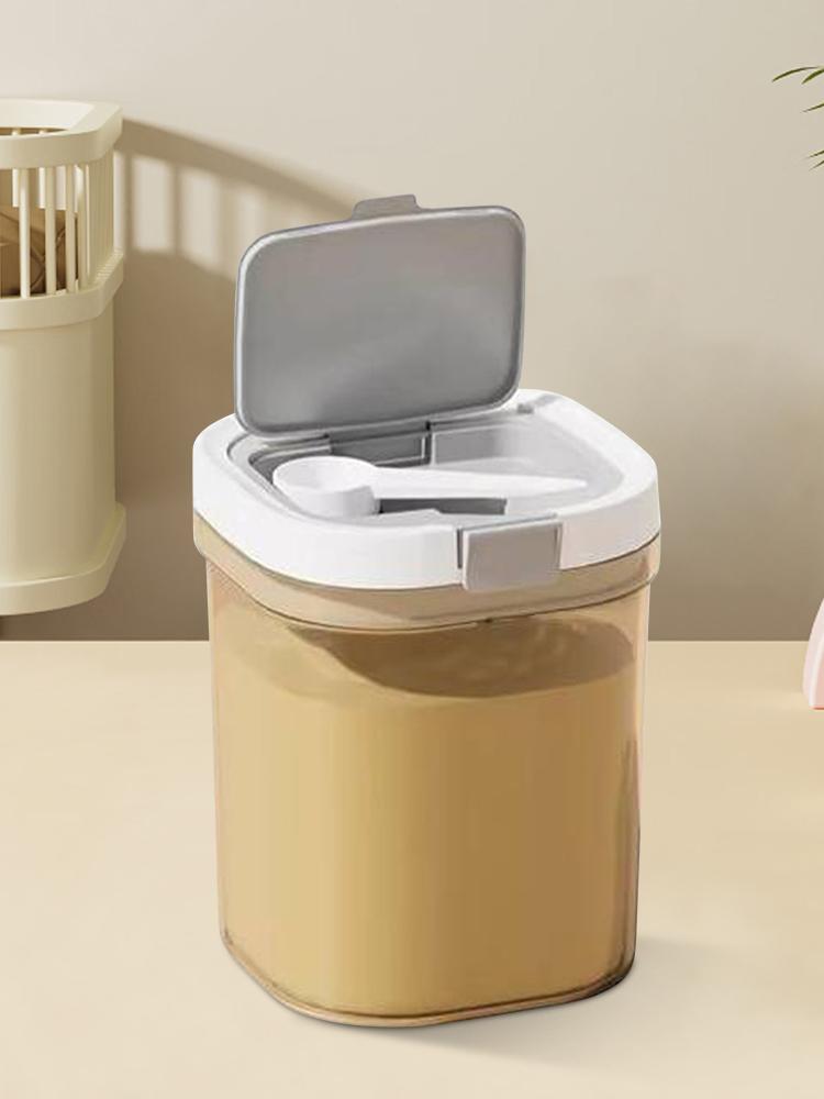 Food Storage Container with Scoop Formula Container Airtight Milk Powder Container for Grounds Coffee Tea Sugar Flour Cereal