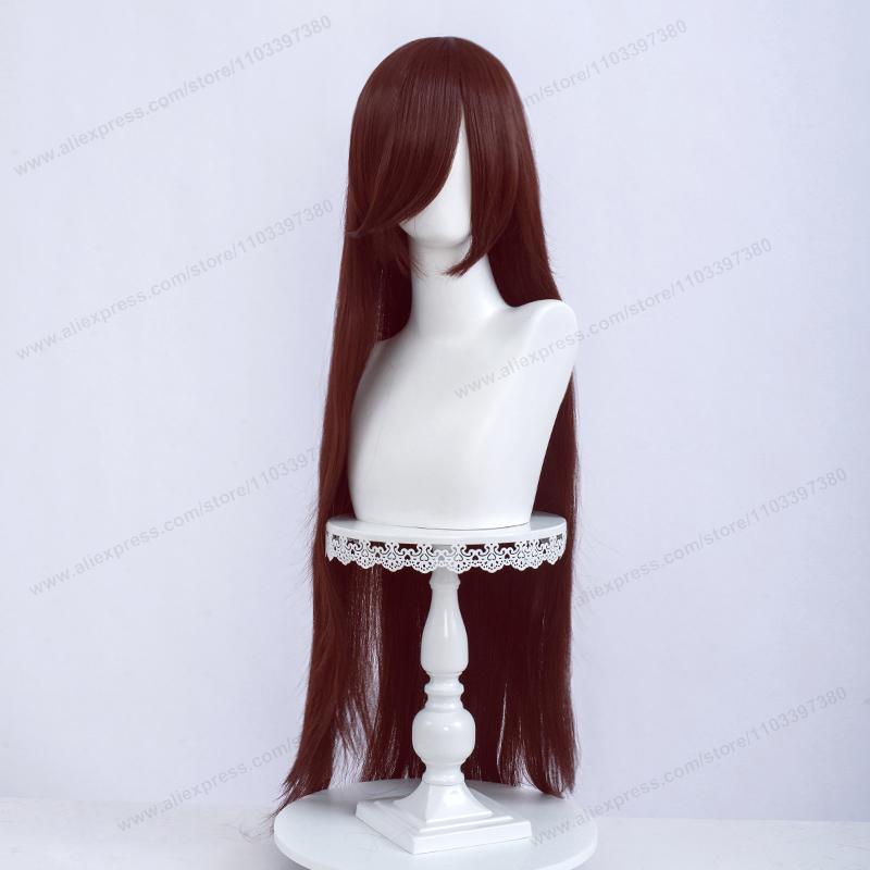 Anime 100Cm Long Staight Cosplay Synthetic Wig Black White Red Pink Brown Gold Blue Women Heat Resistant Hair High Quality Wigs