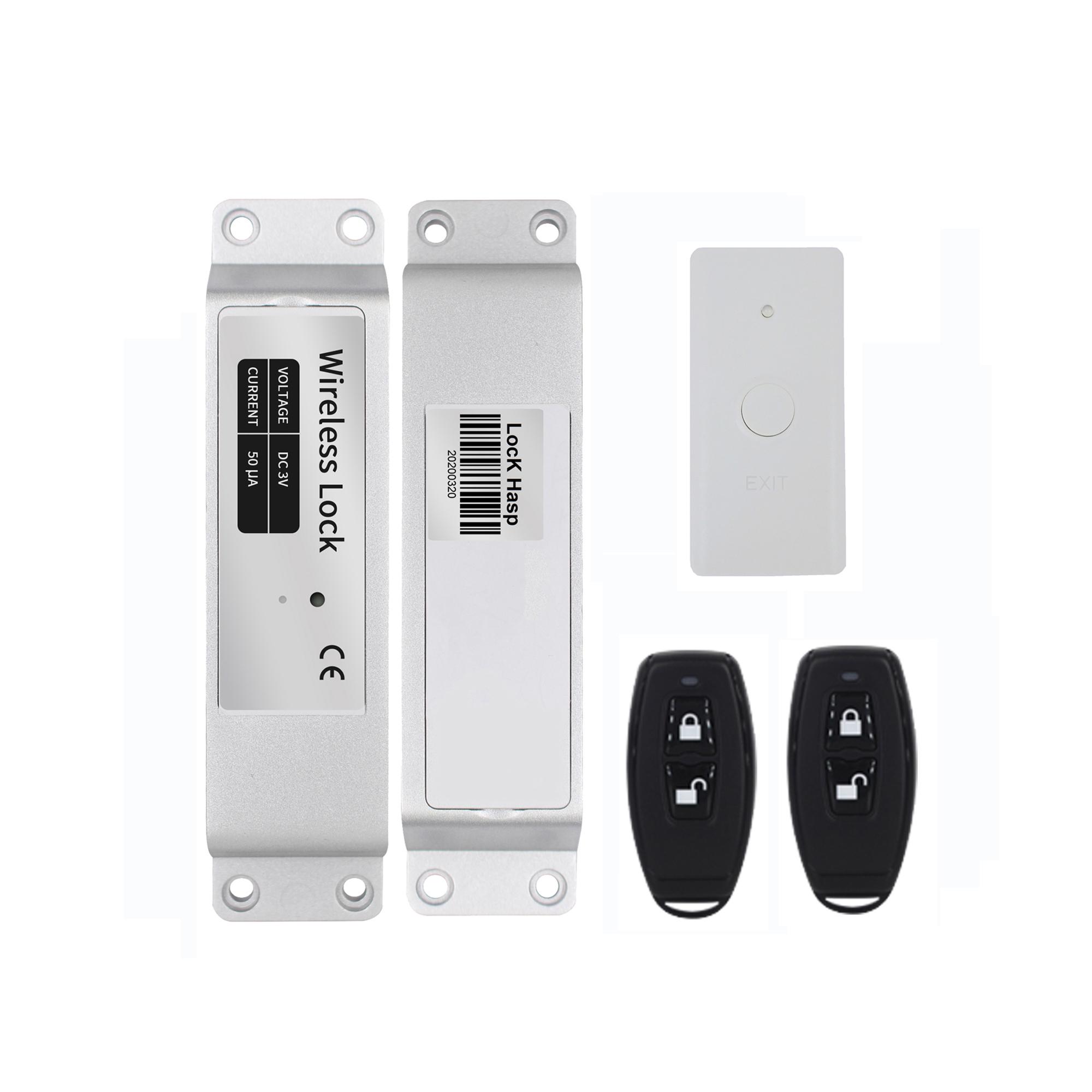 Factory Price Wireless Kit Door Lock System IP66 Electric Lock Easy Installation (Gray,Steel Door&Plastic&Door Lock)