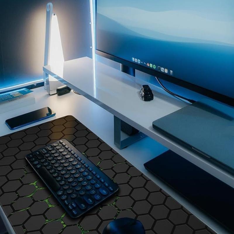 Hexagon Mousepad Computer New Mousepads Keyboard Pad Mouse Mat Esport Gamer Office Carpet Table Mat Desktop Rubber Mouse Pad 1Pc