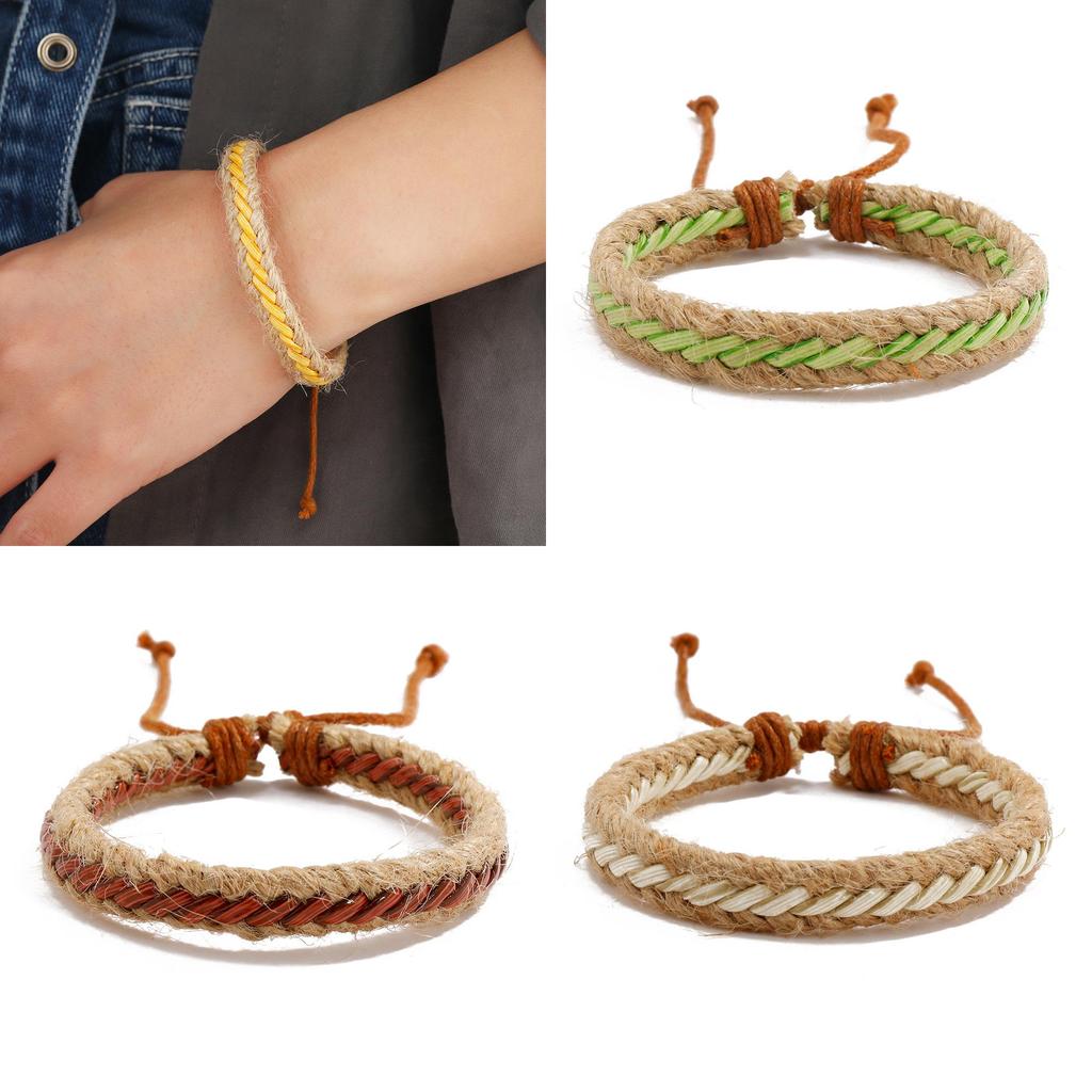 European And American Style Leather Bracelet Retro Bohemian Design Nature-inspired