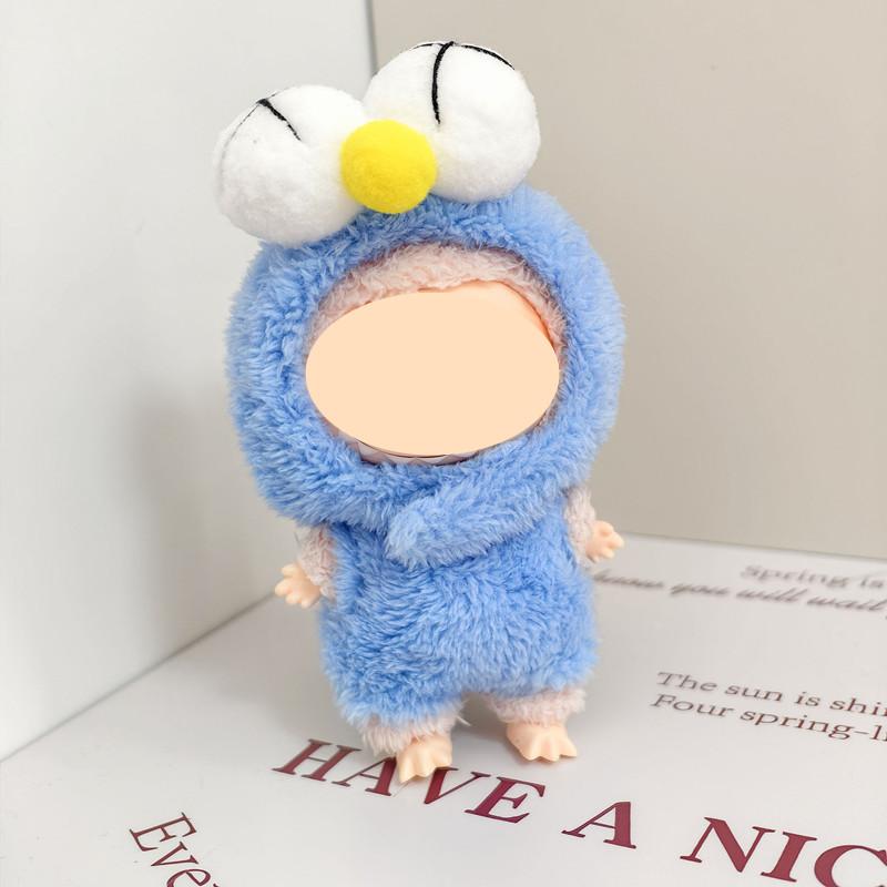 [Cloth Only] 17cm Doll Clothes Handmade Blue Big Eyes and Red Big Eyes Suit Adorable & Fashionable Doll Clothing Set Replacement