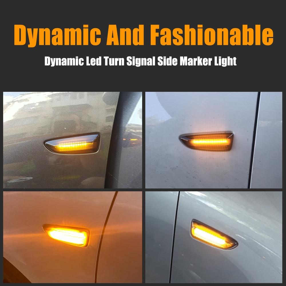 For Opel Vauxhall Astra J K Crossland X Grandland Insignia B Zafira C LED Dynamic Turn Signal Light Side Marker Lamp Blinker