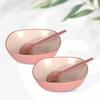 Set of 2 Earth-Friendly Multipurpose Bowls for Kitchen | 600 Ml | Made with Bamboo Fibers & Rice Husk | Microwave Safe Bowl |