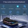 17 Key Hot Swappable Mechanical Number Pad with VIA Programmability USB wireds Connection and RGBs Backlit PBT Keycaps for Laptop PC