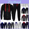 Luxuriously Warm Men's Tracksuit Set With Fleece Zip Hoodie And Jogging Bottoms