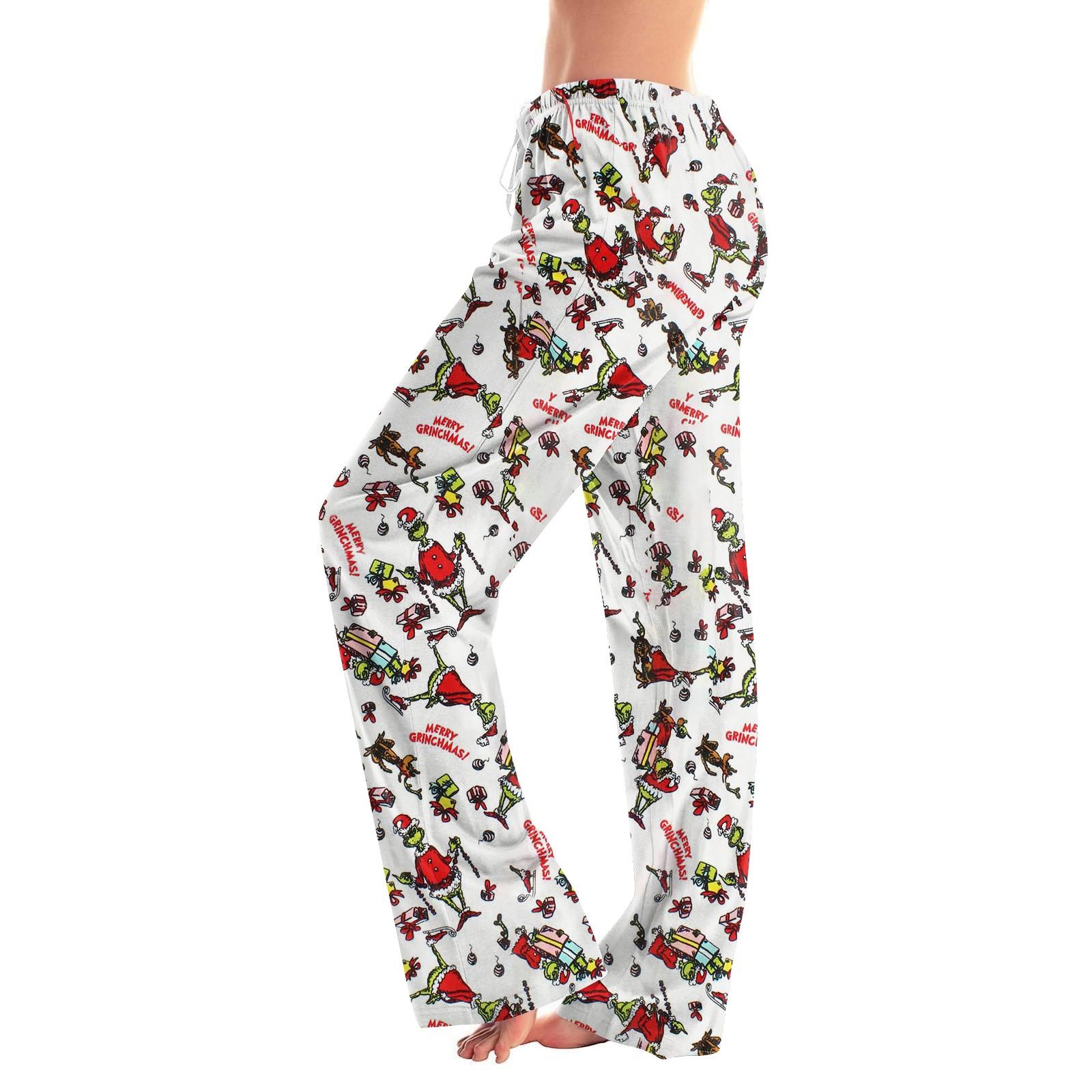 

Женские пижамные штаны, одежда для сна, повседневные брюки с эластичной резинкой на талии, удобные прямые свободные брюки для йоги S бежевый