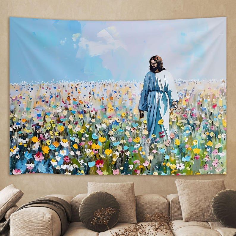 Jesus tapestry 75x100