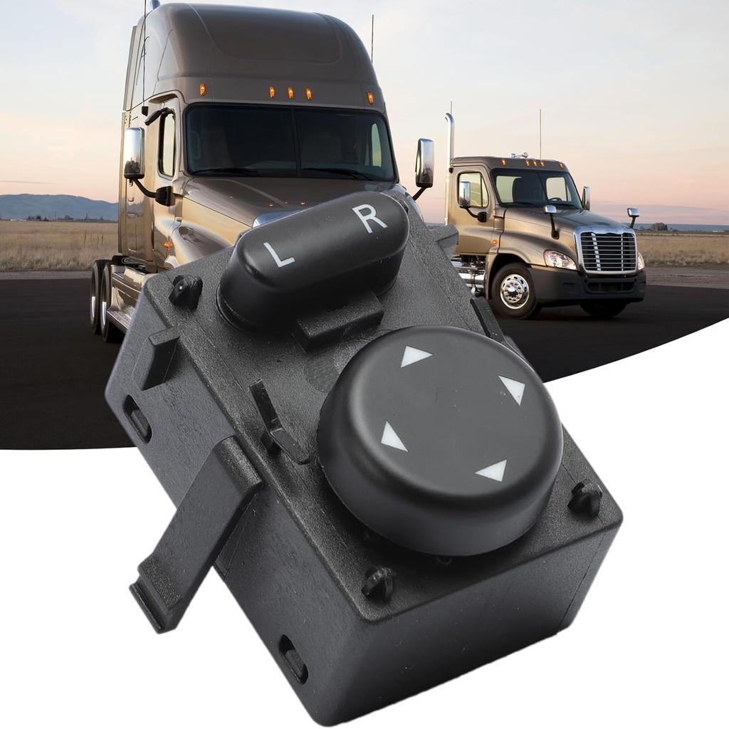 901-5202 Heavy Duty Power Mirror Switch Front Driver Side Compatible with Freightliner Cascadia 2007-2017, Side Mirror Adjustment Switch 15829700SR