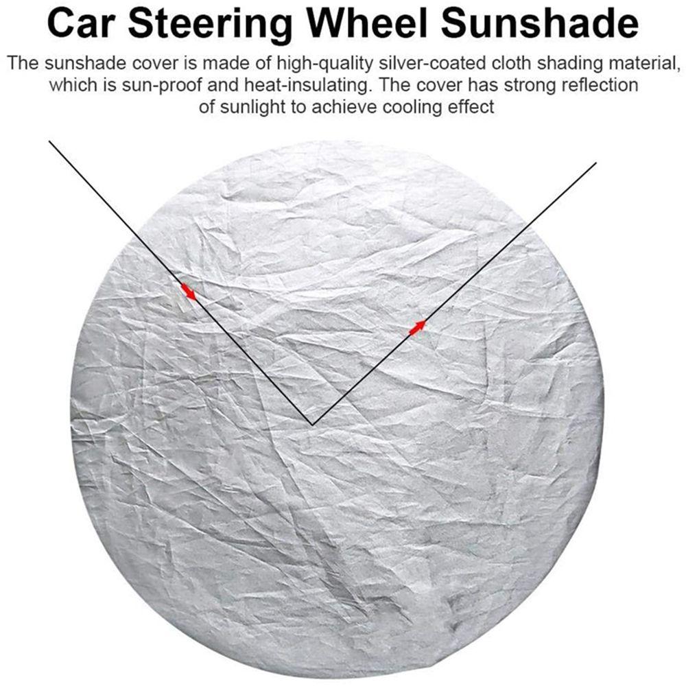 Side Window Shade Sunscreen Sheath Steering Wheel Cover Steering Wheel Sun Block Insulation Sleeve