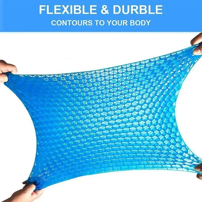 Gel Seat Cushion Double Thick Egg Gel Summer Cushion for Pressure Relief Breathable Chair Pad Car Seat Office Chair Soft Cushion