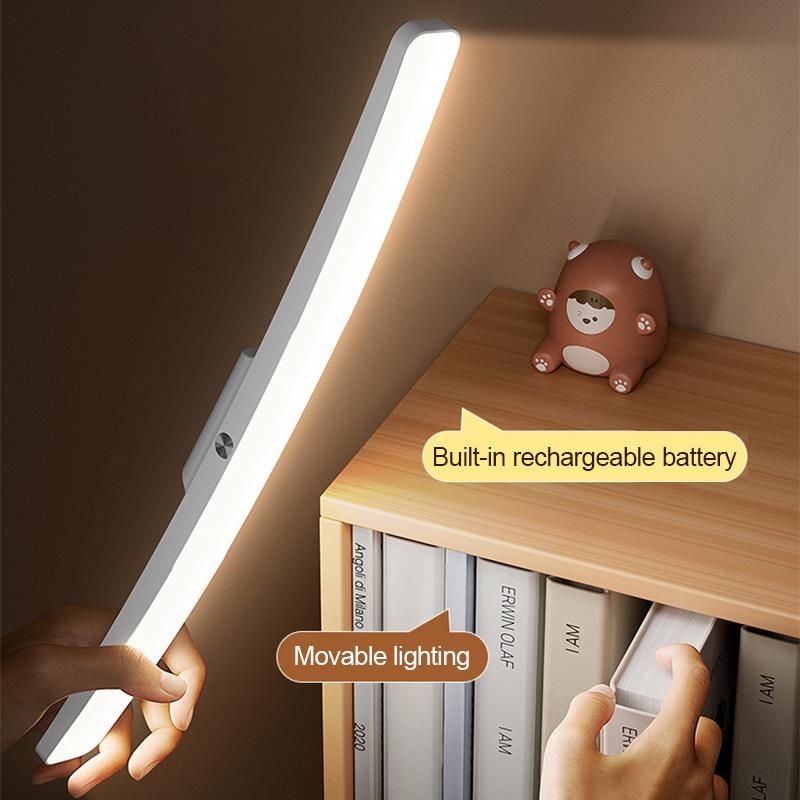 Desk Lamp Hanging Magnetic Table Lamp Led Usb Rechargeable Stepless Dimming Cabinet Closet Wardrobe Night Light