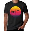 Tie Fighter Sunset T-Shirt Shirts Graphic Rapper Graphic Tees Plain T Shirts Men