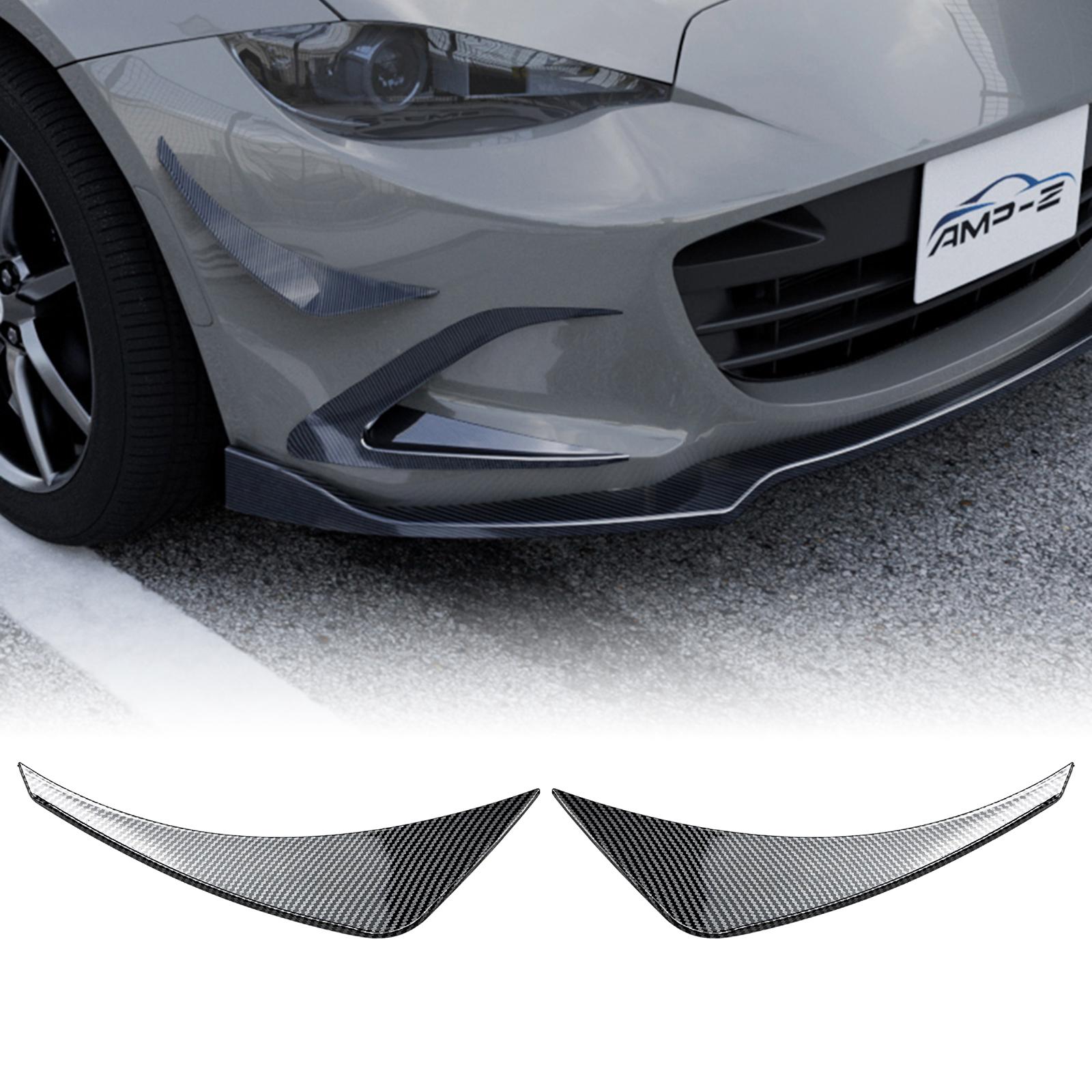 

Front Bumper Side Air Vent Trims For Mazda MX-5 MX5 ND Miata 2016-2025 Fog Light Cover Intake Frame Canards Spoiler Splitter Kit