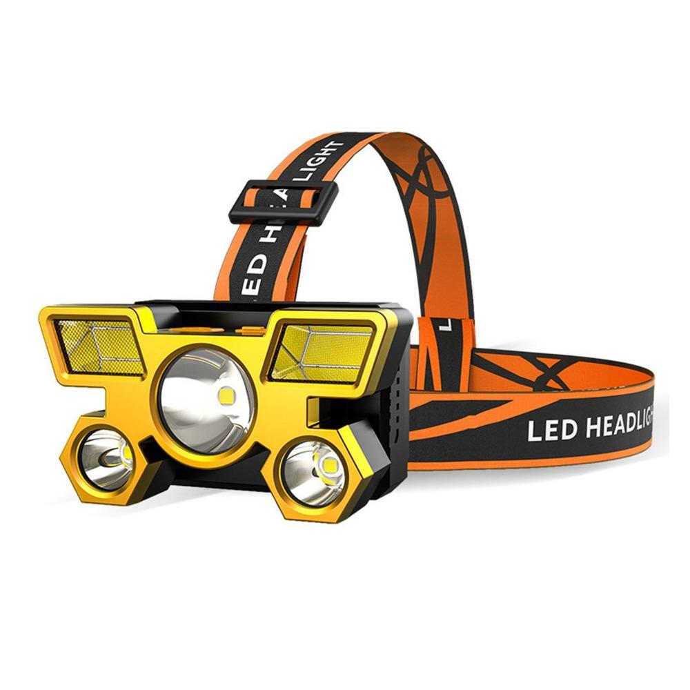 Headlamp with Strong Long-range Shooting, USB Charging, Head-mounted Miner's Lamp, Outdoor Camping Lamp, Waterproof Headlamp
