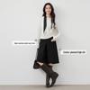 Women's High-Waist Wide-Leg Cropped Suit Culottes