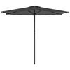 Guarda-sol de Jardim com Base 270 x 270 cm Poliéster Retangular