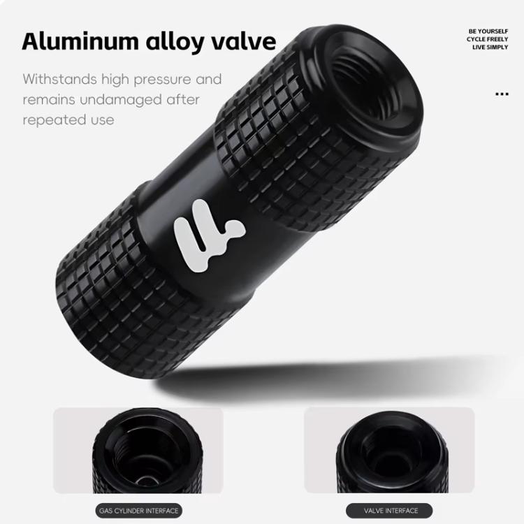 WEST BIKING Bicycle CO2 Inflator Valve Head Universal Adapter for Presta & Schrader Valves with Anti-Freeze Foam Sleeve