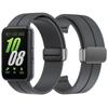 Fivela Dobrável Magnética D Pulseira de Silicone Esportiva Para Samsung Galaxy Fit3 Fit 3 SM-R390 Pulseira de Reposição Pulseira de Pulso Pulseira