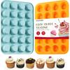 2PCS Silicone Mini Muffin & Cupcake Pan Set, Little Cook 24 Cups Mini Muffin Baking Pan, Non-Stick, BPA Free, Dishwasher Safe, Perfect for Making