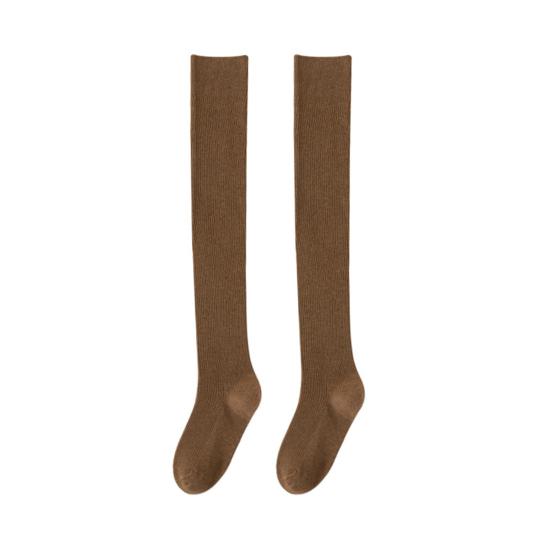 Women Thigh High Socks Extra Long Over The Knee Socks Thick Cotton Knit Boot Stockings Winter Leg Warmers
