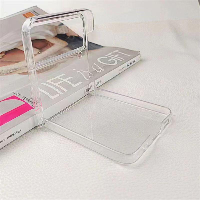 Luxury Transparent Protective Case for Samsung Z Flip 3 5G – Foldable Screen, Hard Shell, Drop-Resistant