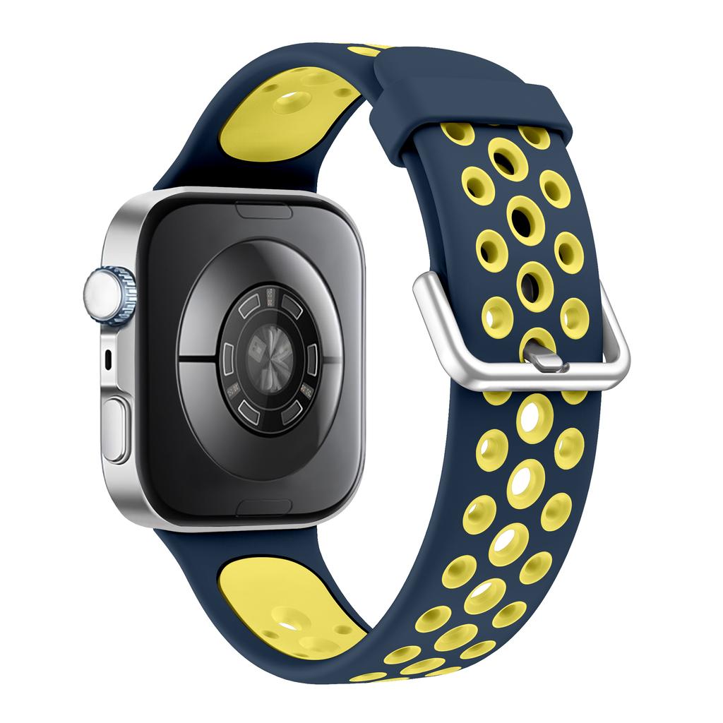 Silicone Watch Band for Huawei Watch Fit 4 Pro/Fit 4/Fit 3 Round Holes Dual Color Replacement Strap